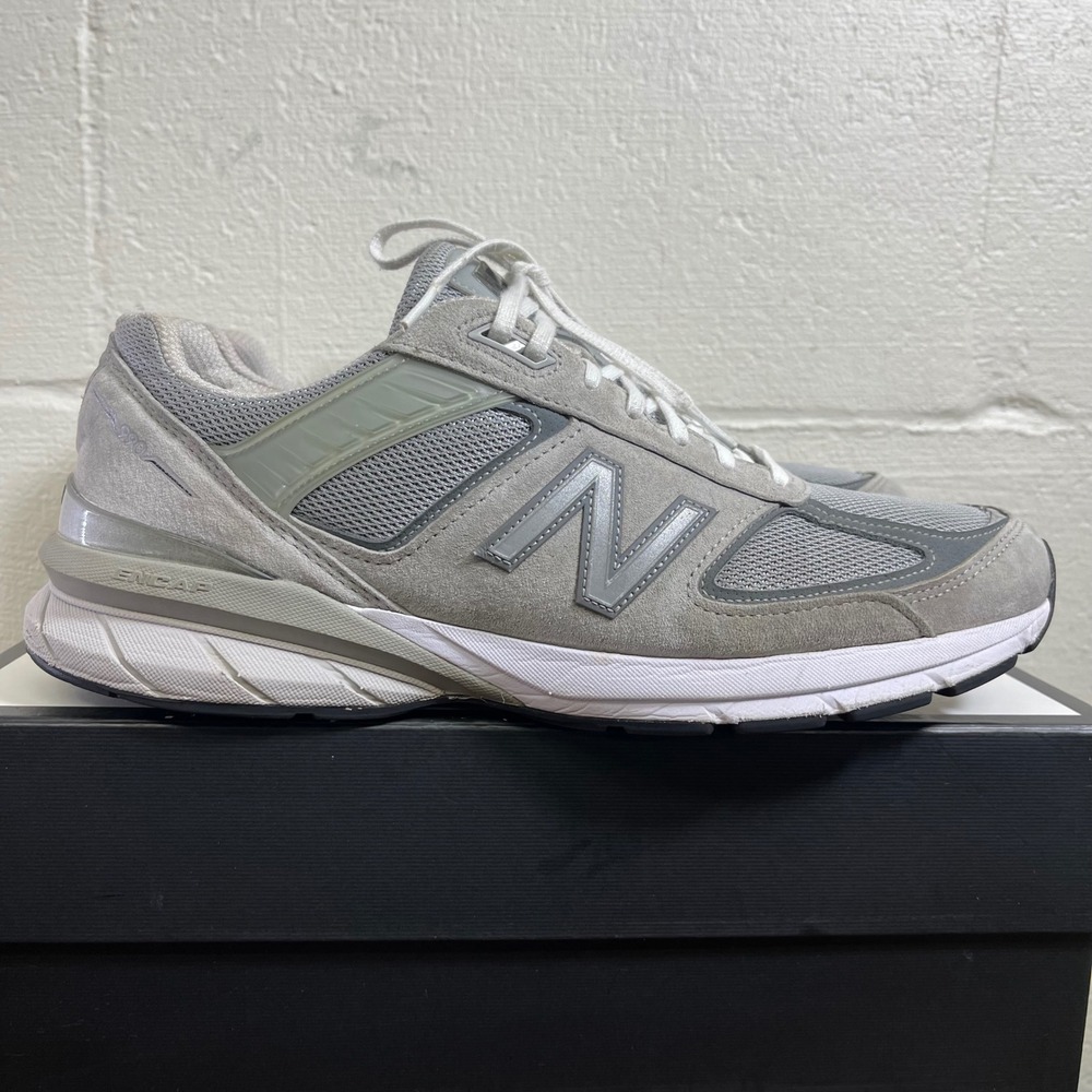 New Balance 990v5 M990GL5 Gray Suede Running Shoes Sneakers Men's 12 D USA Made